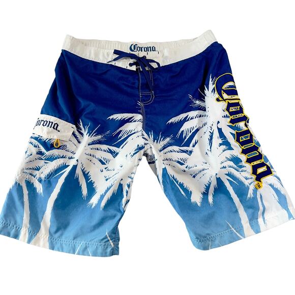 Corona Extra Officially Lic Boardshort Swimsuit Men's XXL Embroidered Logo - Picture 1 of 11